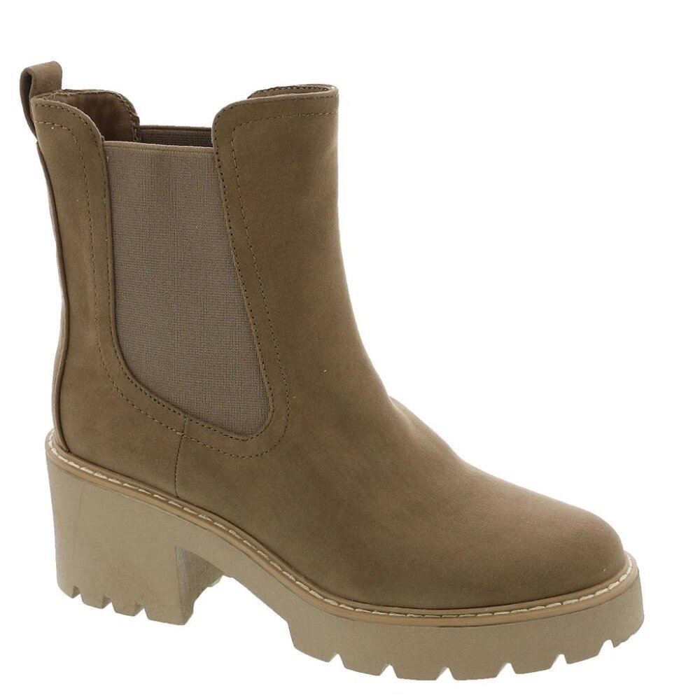 DV by DOLCE VITA 'Tobias' Truffle Faux Suede Chelsea Ankle Boots Booties Shoes - Picture 11 of 13